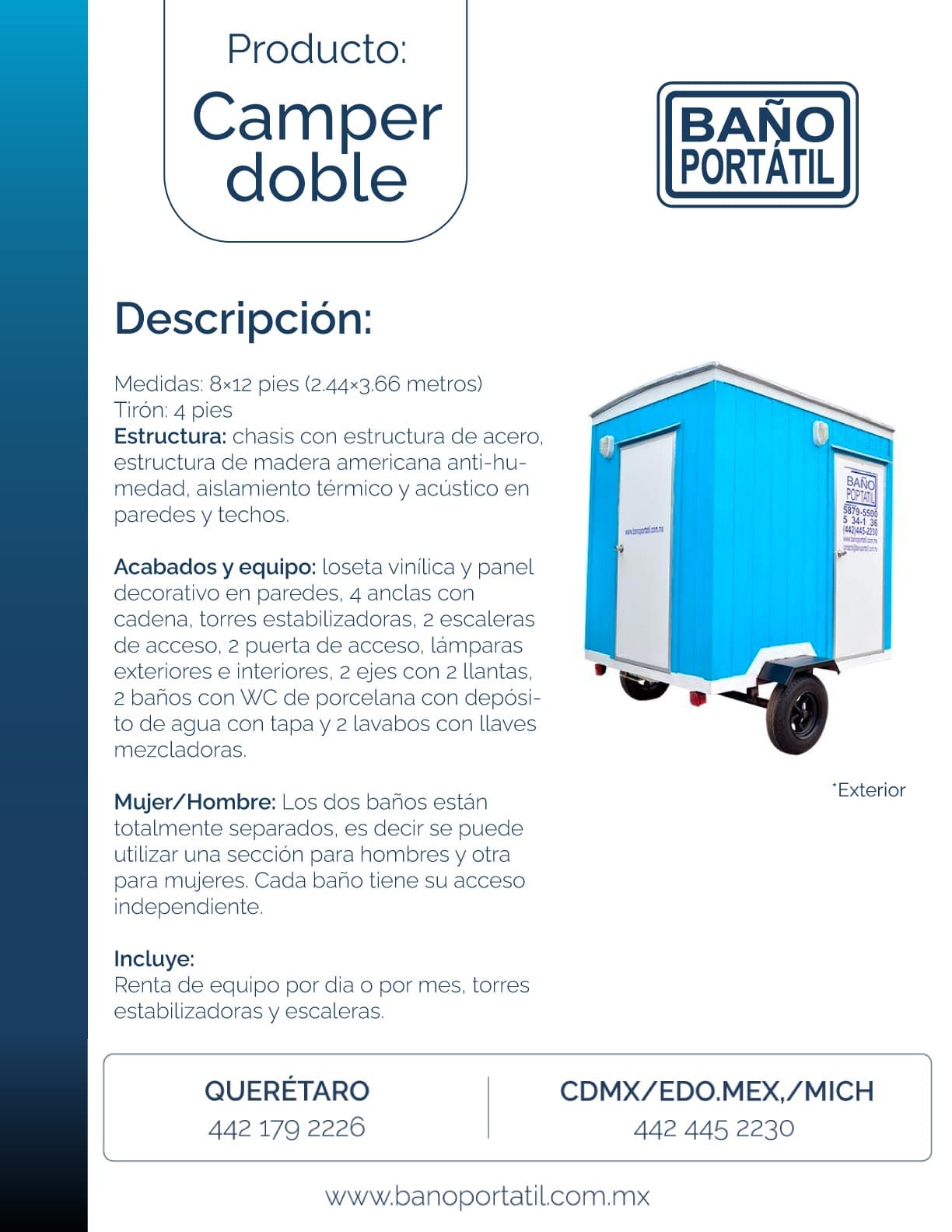 Cuádruple 8×20